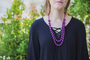 2 Strand Silk Necklace