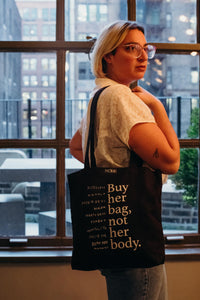 Canvas Slogan Tote