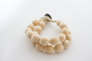 2 Strand Coconut Button Bracelet