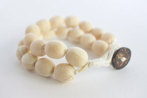 2 Strand Coconut Button Bracelet