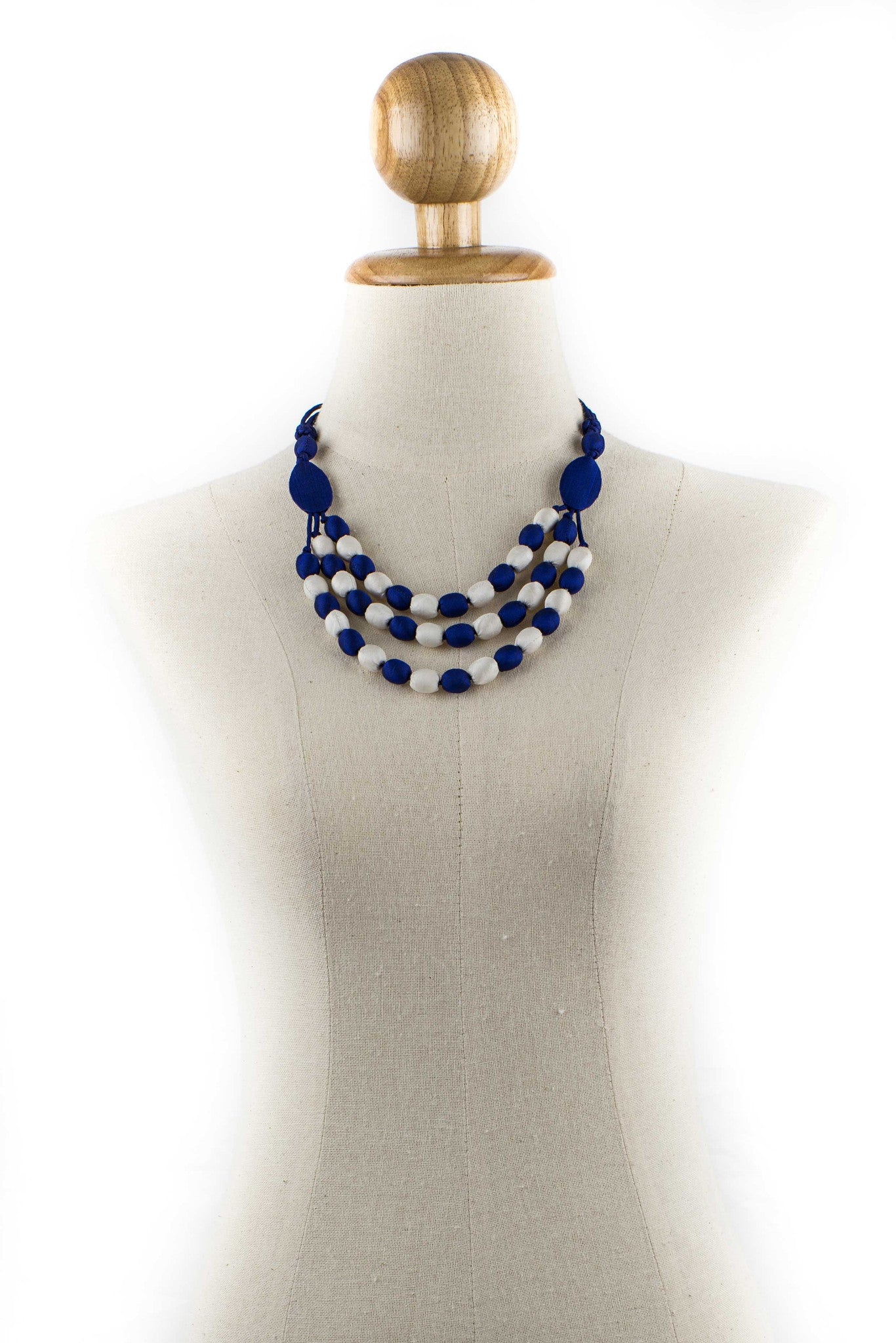 3 Strand Silk Necklace