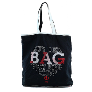 Heart Slogan Zip Tote